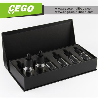 China High Quality Square 30ml 50ml Dropper Glass Bottle Of Personal Care With Gift Paper Tube Box for sale