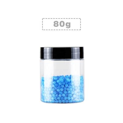 China Factory Price Skin Care Cream Wide-mouth 80g Clear Body Pack Large Plastic Storage Jars for sale