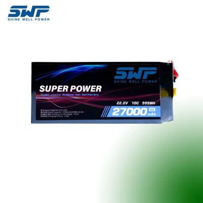 China 22.2V 27000mAh Batería de estado sólido 270A Corriente de descarga Células NCM en venta