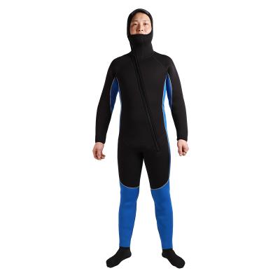 China MAN 7mm front zipper wetsuit neoprene along for sale