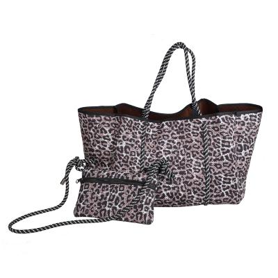 China Wholesale High Quality Neoprene Tote Bag Handbag Neoprene Beach Bag Fashion Neoprene Bag for sale