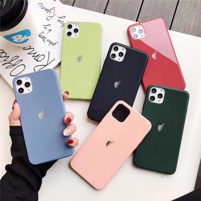 China Luxury TPU+PC+Glass Tempered Glass Phone Case Multi Color Phone Case Coves For iPhone XS Phone Case for sale