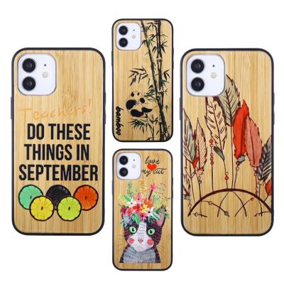 China New Groove Real Protective Case Shockproof Printing Back Cover Wholesale Custom Empty Wooden Phone Case For Redmi K40 For Redmi K40 for sale