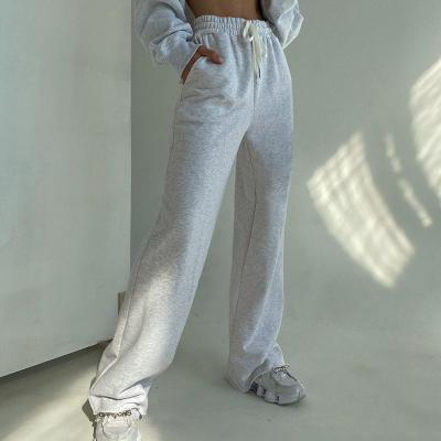 China Breathable Streetwear Women Loose Casual Joggers Letter Print High Waist Hoodie Pants Cotton Sport Cargo Strack Female Sports Tracksuit for sale