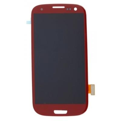 China Original painel LCD vermelho do telemóvel de 4,8 polegadas para a galáxia S3 de à venda