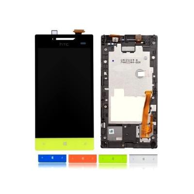 China Azul compatível/branco 4 conjunto do painel LCD HTC 8S LCD da polegada com quadro à venda