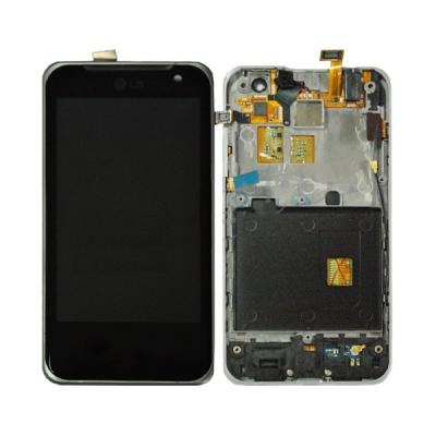 China Pantalla negra del Lcd del negro del reemplazo de la pantalla de LG Optimus X2 P990 LG LCD en venta