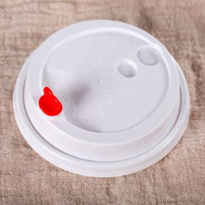 China Non-Refillable PP Hard Plastic Lids For Hot Paper Cups 90mm for sale