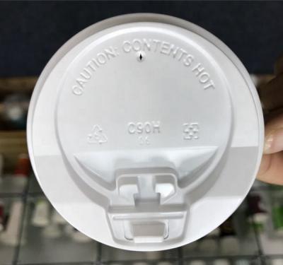 China Non Spill 90mm PS Paper Coffee Cup Lid 80mm for sale