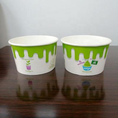 China Disposable Customized 4 Oz Gelato Cups , Ice Cream Cups With Logo And Lids for sale