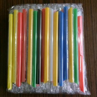 China Disposable person packing colored drinking straws for boba tea for sale