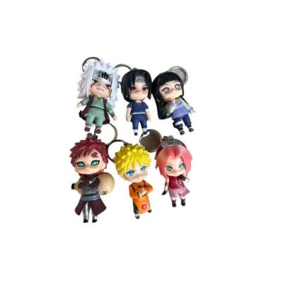 China 6 Piece Narutoss Key Chain Hatake Kakashi Uzumaki Narutoss Uchiha Sasuke Wholesale Hot Sale Promotion Gift 2 Style for sale