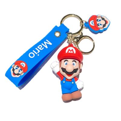 China Promotion Gift 5 Style Super Marios Luigi Bowser Keychain 3D Keychain Wholesale Hot Sale for sale