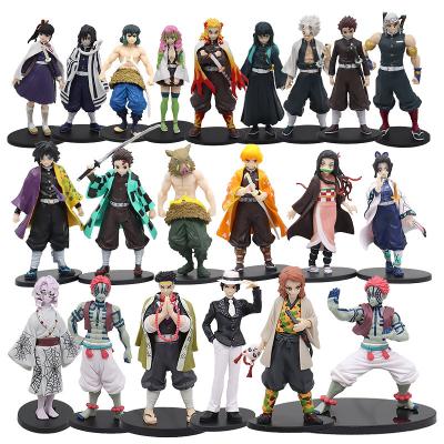 China Cartoon Toy 36 styles 14-19cm Demon Slayer Kimetsu No Yaiba Kamado Tanjirou Nezuko Cartoon Model Toy Anime PVC Figure for sale