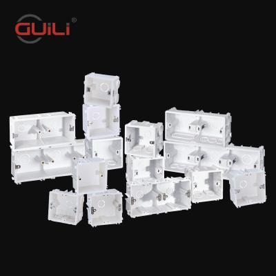 China Residential Junction Box PVC Switch Control Box Height Quality Power Security 1 Way Strip Box for sale