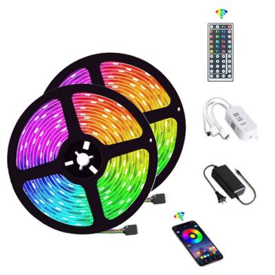 China Landscape 10 Meter Digital Chasing RGB Led Light Strip Controller RGB Light Digital 60leds/m Remote Rgbw Led Strip 24v for sale