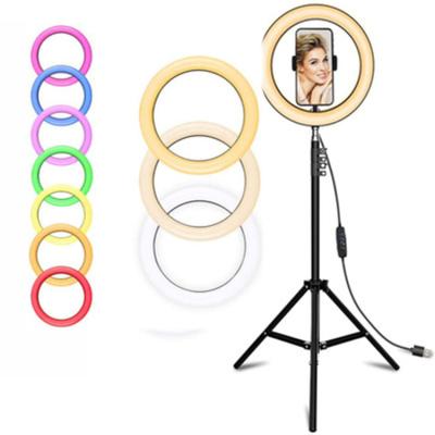 China Alloy+ 18 Inch Aluminum Plastic RGB LED Ring Fill Light Voice Control With Selfie Holder For YouTube TikTok Ring Light 18 Video for sale