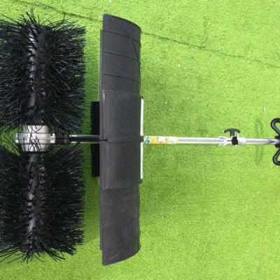 China Hotels Lawn Sweeper Hand Push Garden Golf and Football Field Gasoline Artificial Lawn Sweeper for sale