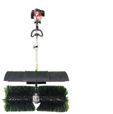 China Hongang Manufacturer Selling Artificial Grass Installation And Maintenance Nylon Brush And Gasoline Engine Artificial Lawn Sweeper for sale