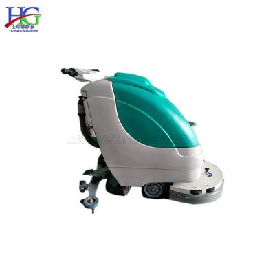 China Construction worksÂ   Semi-automatic Electric Floor Washing Machine Hand-pushed Epoxy Equipment Floor Brush Cleaning Tools for sale