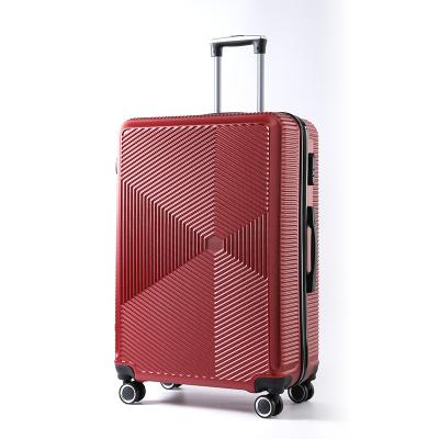 China PP Fashion Travel PP Rod Box Shock Absorber Breathable Universal Wheel Boarding Box PP Luggage for sale