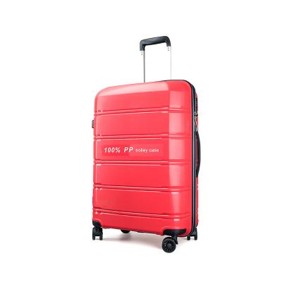 China pp oarding new box style luggage trolley bag for travel for sale