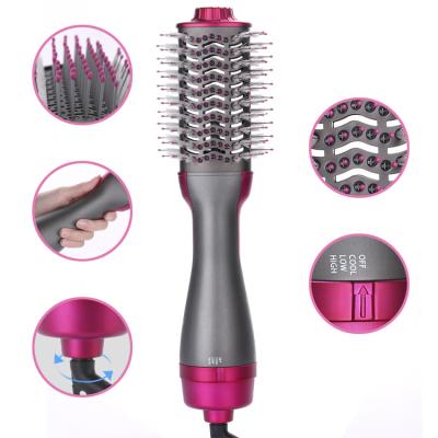 China Ionic Technology Helps Reduce Drying Time High Quality 3 in1 Styling Hair Straightener One Stage Hair Dryer Volumizer Airbrush Hot Brush for sale