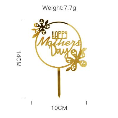 China Acrylic Mothers Day Cupcake Toppers The Best Mom Cake Toppers Ever Cake Toppers Picks Cake Decoration For Womens Day Mothers Day Moms Birthday for sale