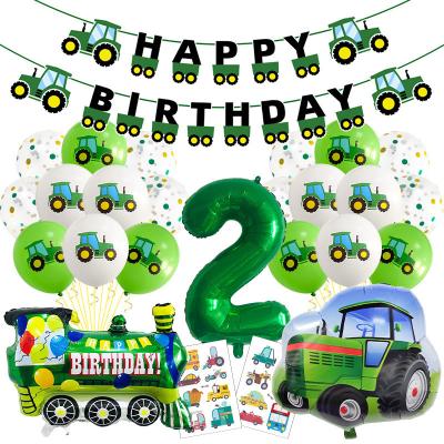 China New Arrived Hot Selling Set of Decoration Amazon Car Theme Foil Balloon for 1 Year-9 Year Old Kids Birthday Party Decoration for sale