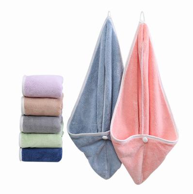 China QUICK DRY custom microfiber gently soaked up large hair quick dry turban wrap towel after shower for sale