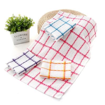 China Factory Wholesale QUICK DRY Seasonal Waffle Cotton Dish Sets 100 Droppship 16X24 Kitchen Hand Towel for sale