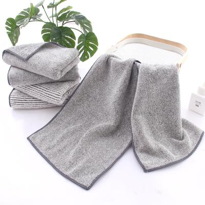 China Disposable Custom Antibacterial Sports Towel Bamboo Charcoal Fiber Gym Towel Customized Microfiber Travel Towel for sale