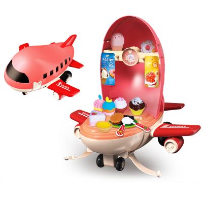 China Faucet Can Doctor Tool Make Up Press Water Cartoon Airplane Backpack Pretend Play Kitchen Toys Set For Kids Miniature Cooking Set Toy for sale