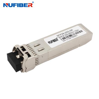 중국 SFP28 25G 광 송수신기 모듈 다중 모드는 LC 850nm 100M을 이중화합니다 판매용