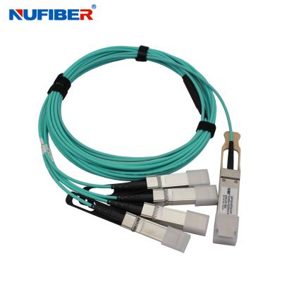 China Huawei ZTE Compatible SFP+ Optical Cable AOC 1m 5m 850nm 100GbpS To 4x25G zu verkaufen