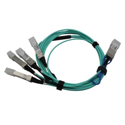 China AOC 5M 40G To 4x10G QSFP+ Active Optical Cable Compatible With HP / TP-Link / Juniper for sale