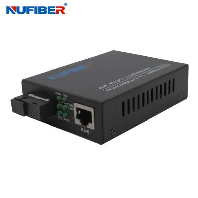 Κίνα Μετατροπέας POE Fiber Media RJ45 προς 1000M 48V Fiber προς POE Ethernet Μετατροπέας με σιδερένια θήκη POE Powered Switch προς πώληση