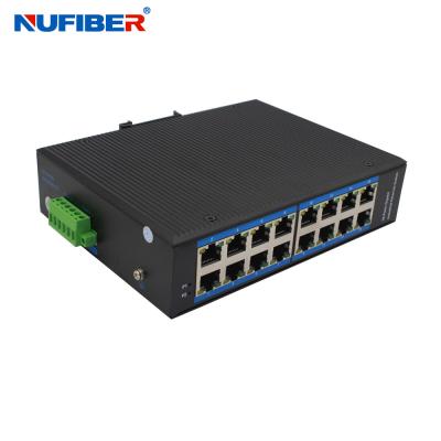 China Industrial 16port Gigabit Ethernet Switch 16*10/100/1000M UTP Port en venta