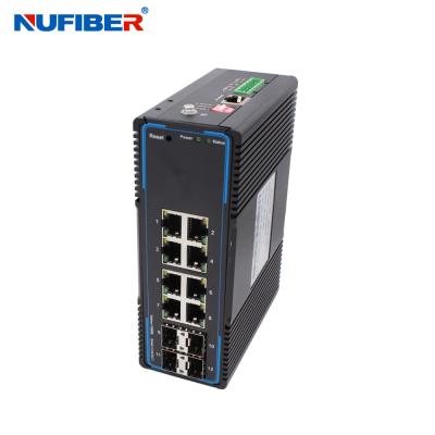 China Industrial Ethernet 4*1000M Managed SFP Switch 24V Power Supply for sale