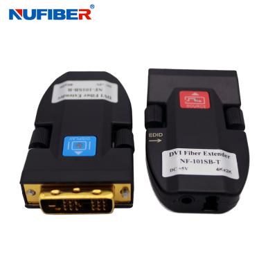 China 4K 4096x2160p DVI Fiber Converter Single Mode 750m LC Connector for sale