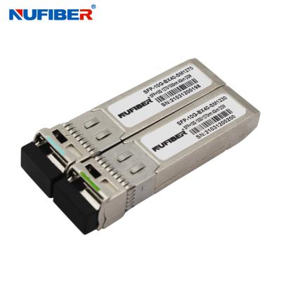 China OEM SFP+ 10G Module BIDI 1270nm/1330nm 40km LC Juniper Compatible with 10G WDM 40km LC for sale