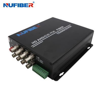 中国 1080P Digital HD TVI/CVI/AHD 8CH Fiber Video Converter Transmitter Receiver 1310nm/1550nm FC 20km 販売のため