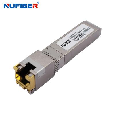 Китай 10G SFP медный модуль 10G-T RJ45 SFP модуль 30m Cat6 кабель для коммутатора Cisco / Huawei продается