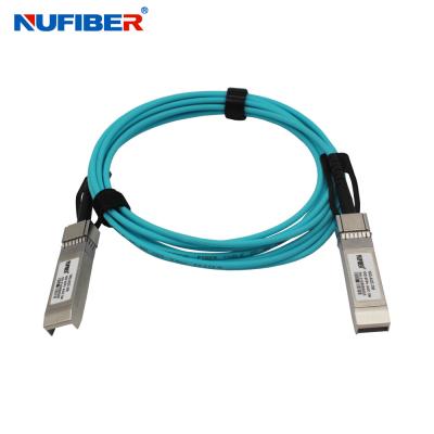 China 10G SFP+ naar SFP+ optisch actieve kabel 10G AOC OM3 SFP+ glasvezelkabel compatibel met Cisco/Juniper Te koop