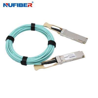 Cina I cavi ottici attivi QSFP28 di OM3 100G alla lunghezza di cavo QSFP28 hanno personalizzato in vendita