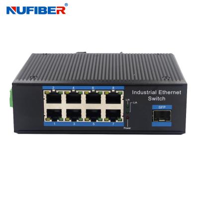 Cina Switch Ethernet industriale non gestito con 8 porte 10/100/1000M RJ45 e slot SFP 1.25G per ambienti industriali difficili in vendita