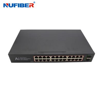 China NF-PSE5224-SFP-1U 1U Rack Tipo 24 Port Gigabit PoE Switch para cámara IP Hikvision con mecanismo de prioridad de potencia y capacidad de conmutación de 8,8Gbps en venta