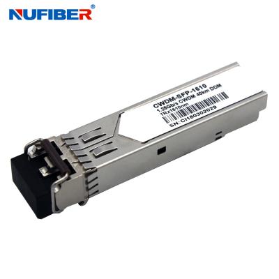 China 80km 1.25G CWDM SFP Duplex LC-Inspektion des Modul-Transceiver-1270nm-1610nm zu verkaufen