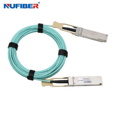 China QSFP28-100G-AxM Cable óptico activo Aoc Bajo consumo de energía para Cisco Huawei en venta