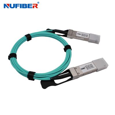 China cabo de 40G QSFP28 AOC, cabo de fibra ótica 5m ativo de 3m para Data Center à venda